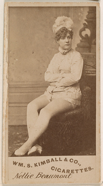William S. Kimball & Company, Nellie Beaumont, from the Actresses series (N203) issued by Wm. S. Kimball & Co.