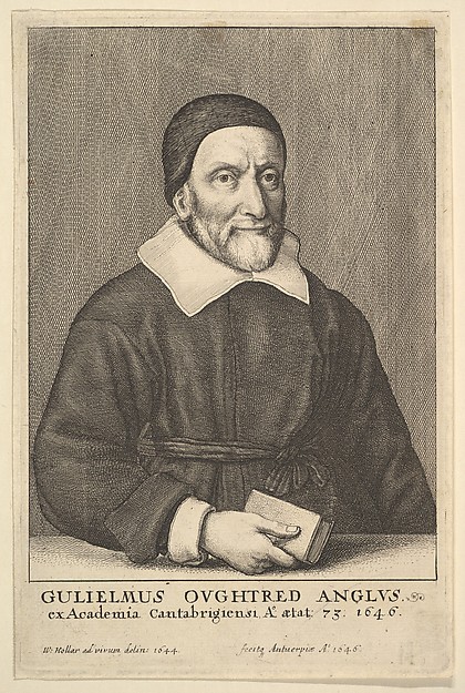 Wenceslaus Hollar, William Oughtred (frontispiece from William Oughtred's "The Key of the Mathematicks New Forged and Filed," 1647)