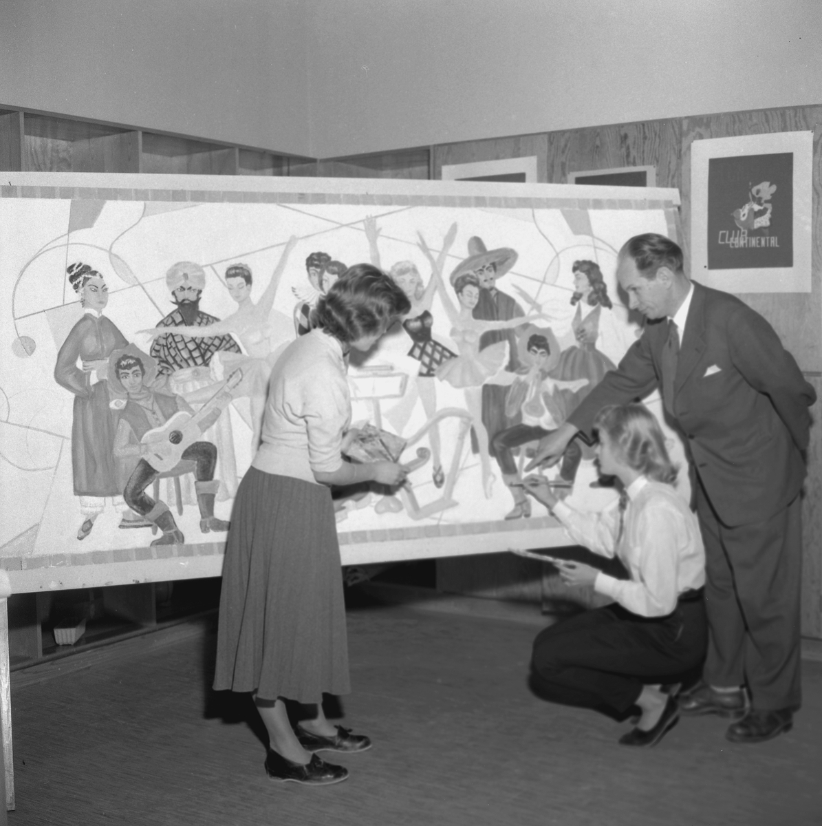 Örebro Kuriren, Konstmålning på ÖPM. 4 oktober 1955.