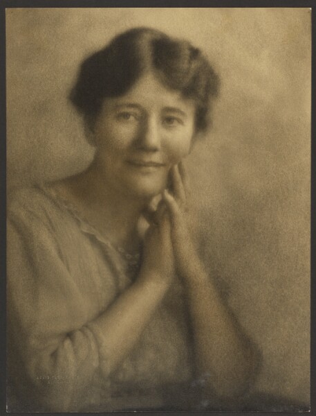 Louis Fleckenstein, [Portrait of a Woman with Hands Clasped at Face]