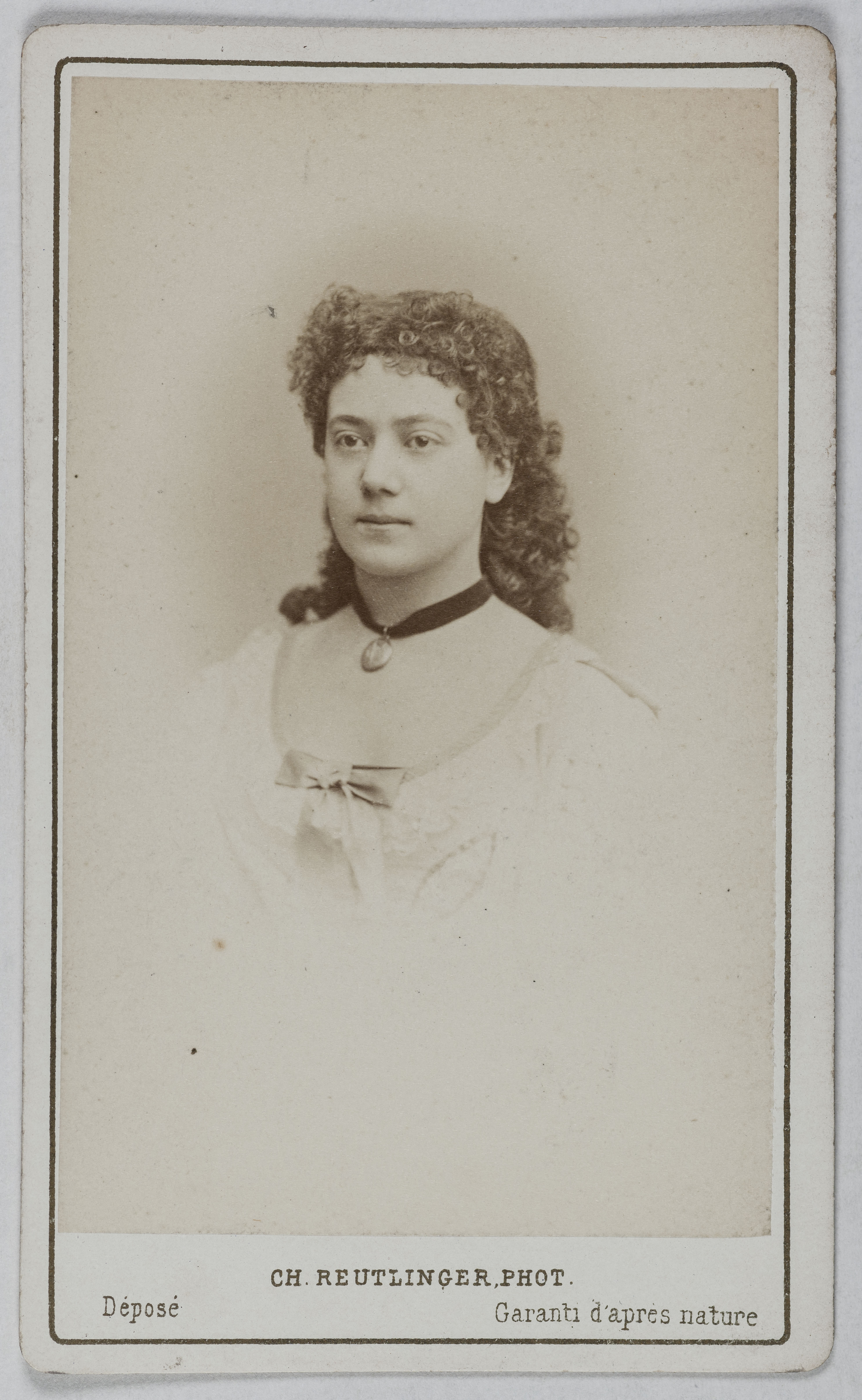 Charles Reutlinger, Portrait de Gayet (actrice aux Bouffes)