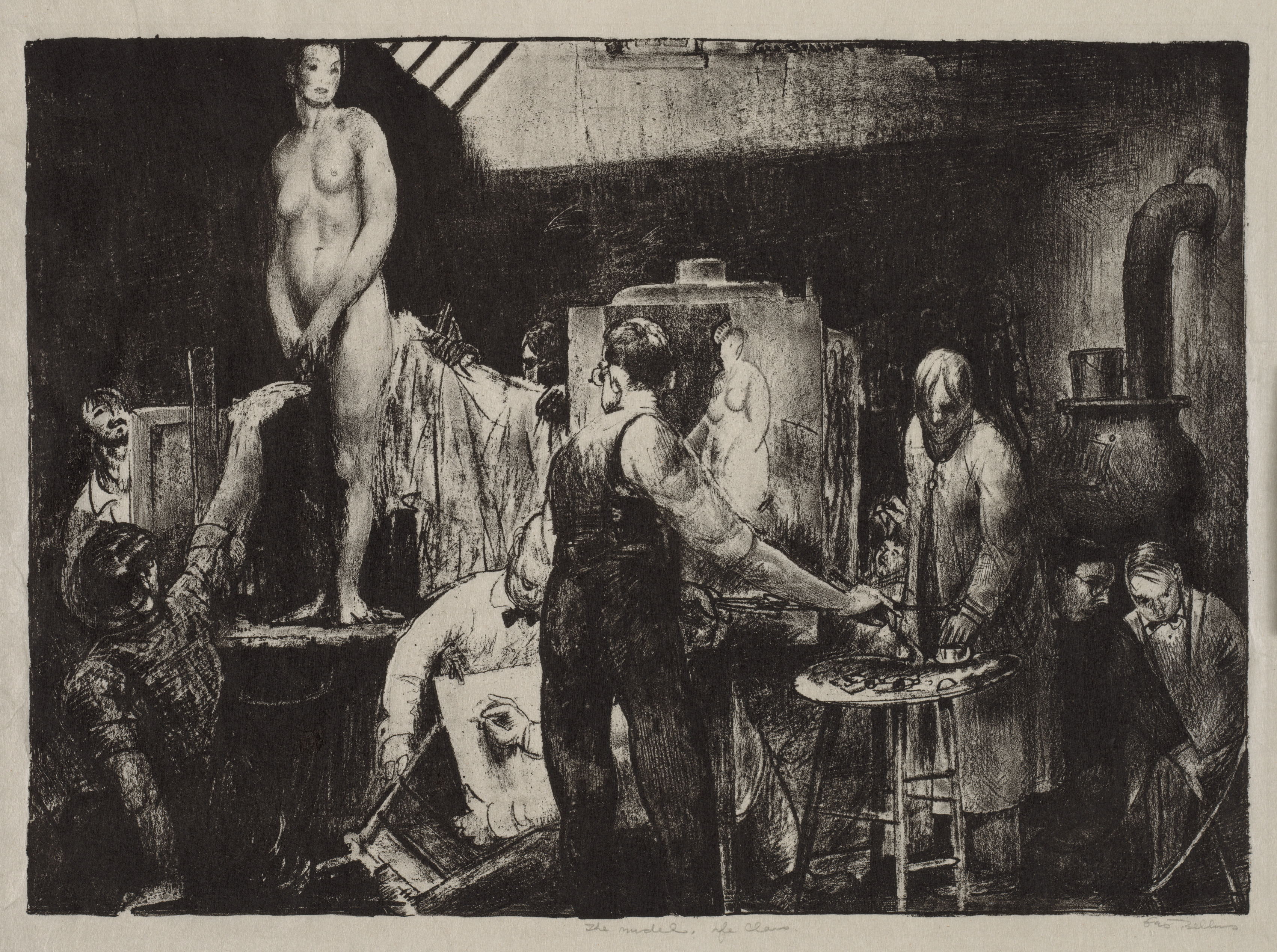 George Bellows, "The Life Class"
