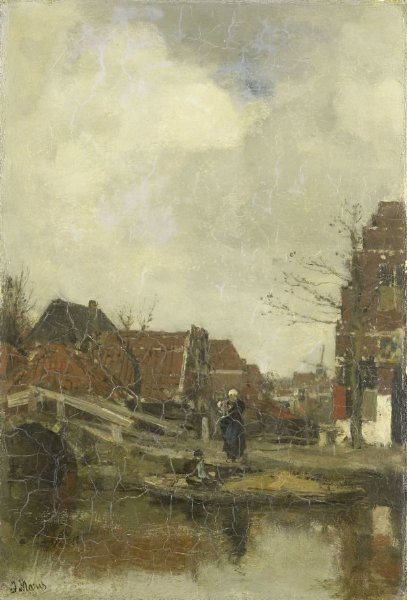 Jacob Maris, Oud buurtje aan het water