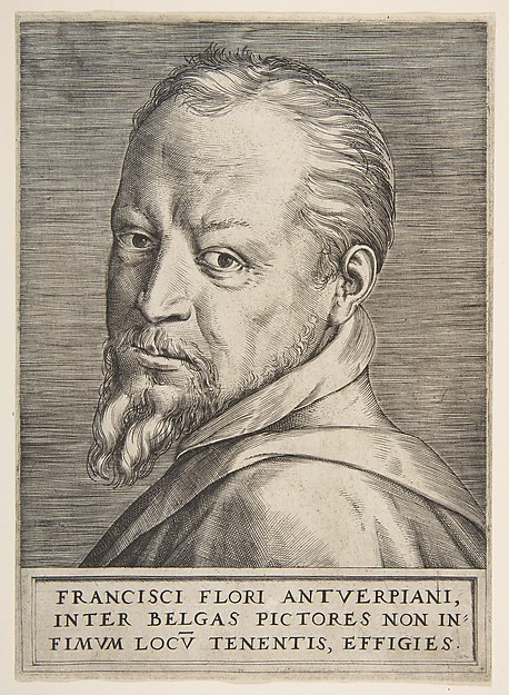 Giulio Bonasone, Bust portrait of Frans Floris