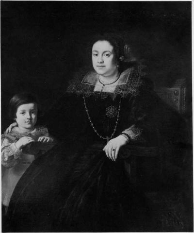 Justus Sustermans, Portrait of a Woman and Her Son