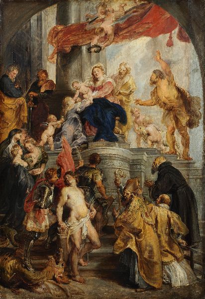 Peter Paul Rubens, Modello for the Madonna Enthroned