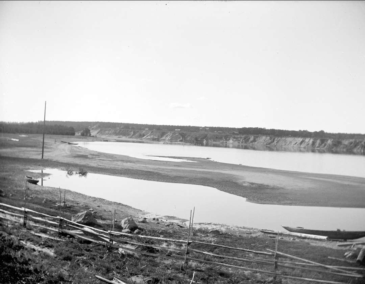 August Fredrik Schagerström, The Dalälven at Älvkarleby, Älvkarleby parish, Uppland, September 1916