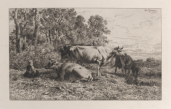 Charles Jacque, Dutch Cows