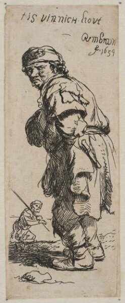 Rembrandt van Rijn, A peasant calling out: 'Tis vinnich kout'