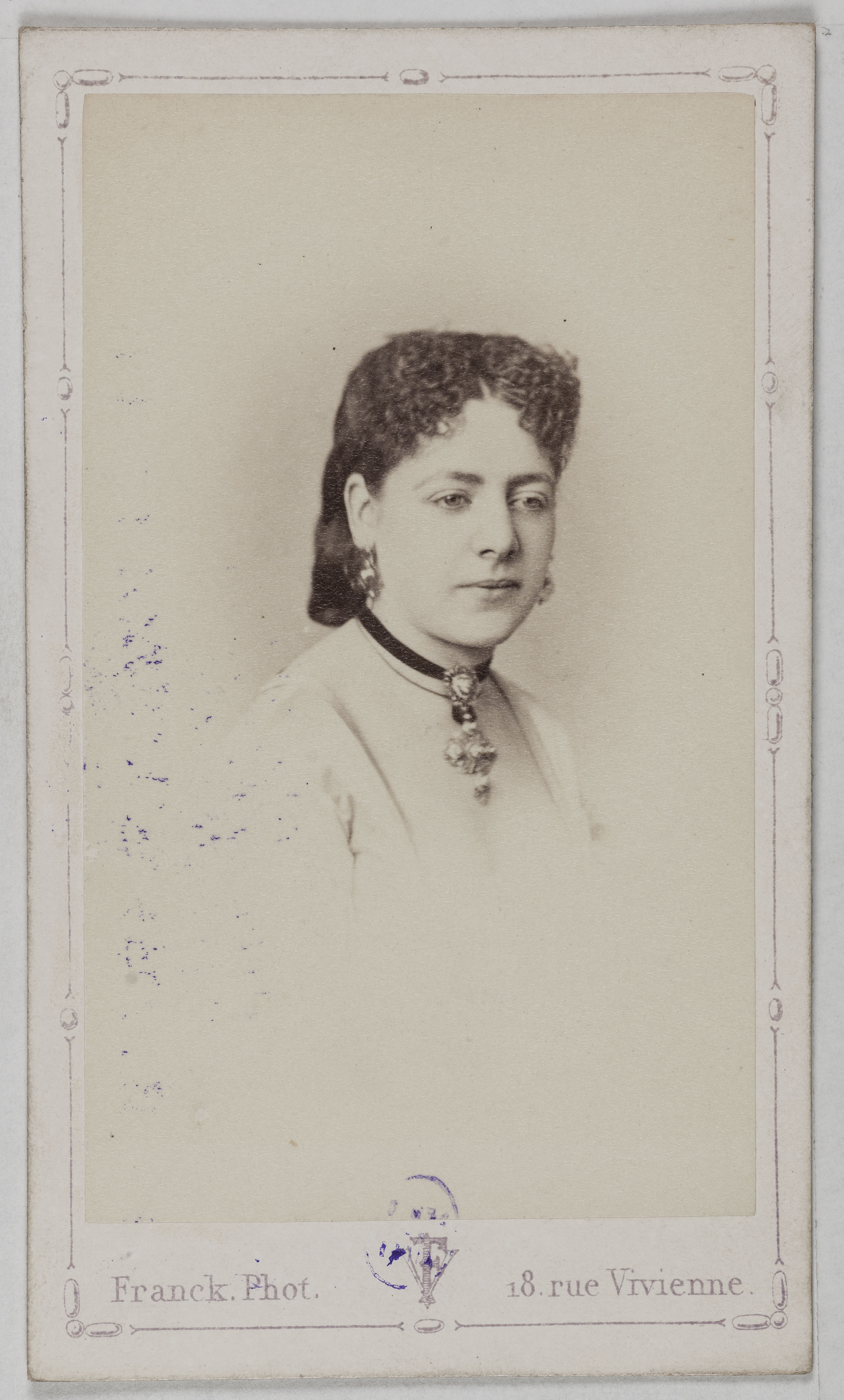 Franck, Portrait de Marie Jolly ou Joly (actrice aux Folies Marigny)