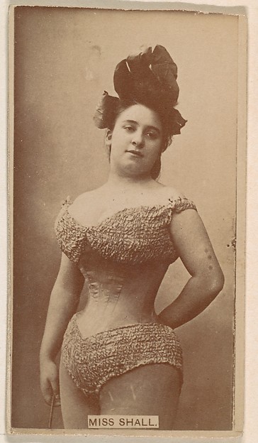 Kinney Brothers Tobacco Company, Miss Shall, from the Actresses series (N245) issued by Kinney Brothers to promote Sweet Caporal Cigarettes