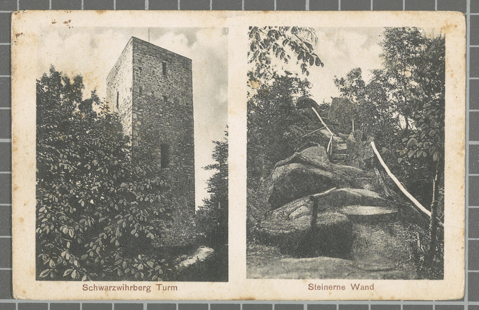 Desconegut, Schwarzwihrberg Turm. Steinerne Wand
