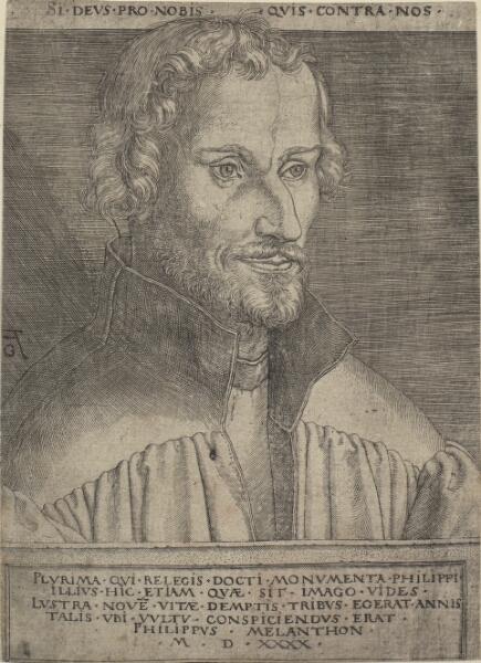 Heinrich Aldegrever, Portræt af Philipp Melanchthon
