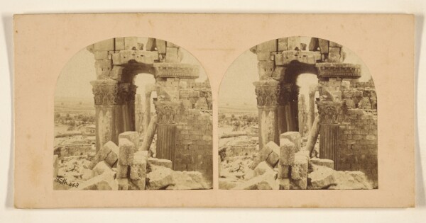 Francis Frith, Baalbec. The Temple Proper, Seen From Its North-East Angle.