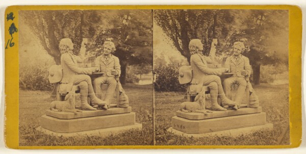 Edward and Henry T. Anthony & Co., Central Park, (New York.) Statue of "Auld Lang Syne," near the Casino.