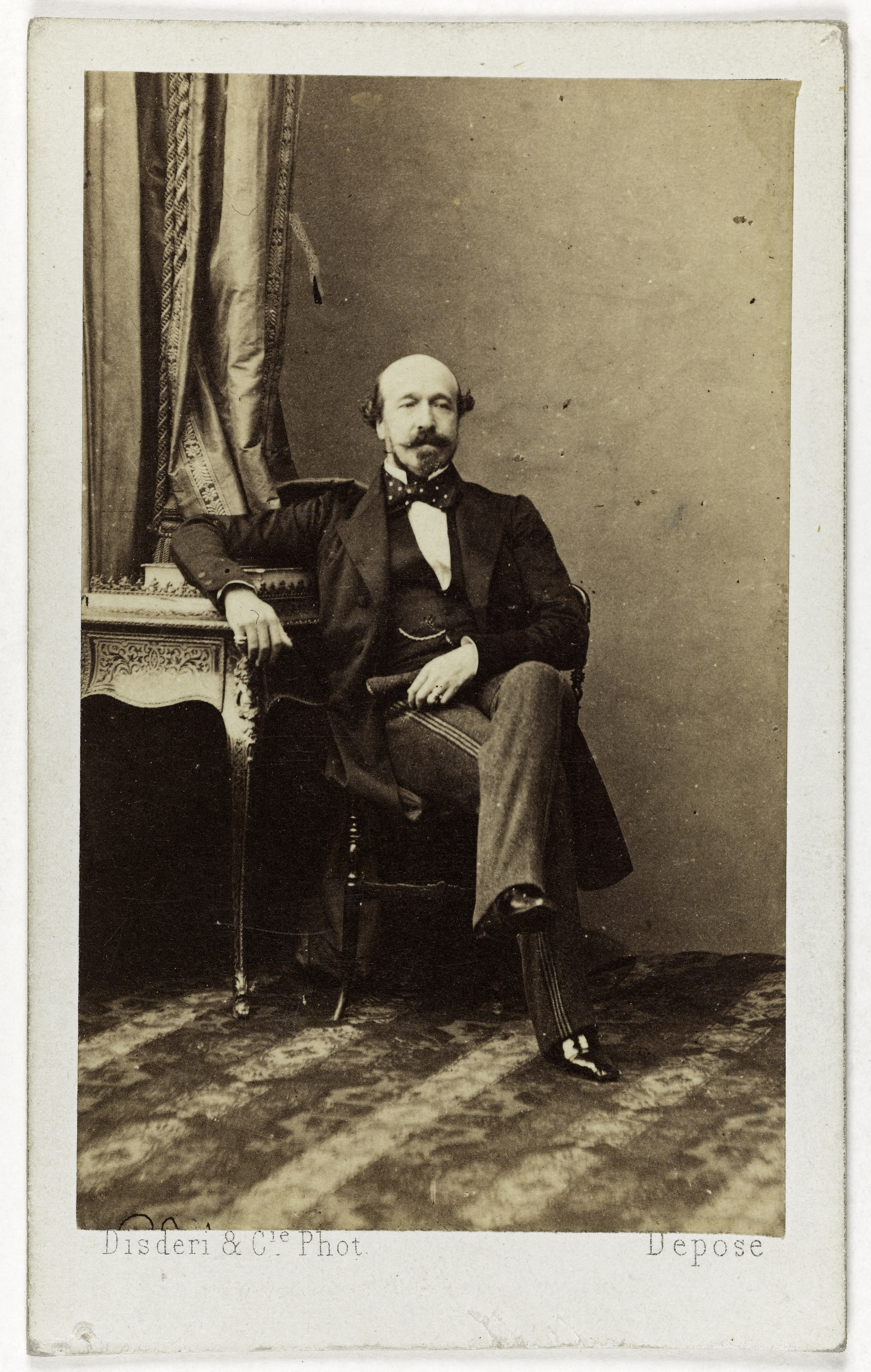 Disderi & Cie, Portrait de Charles Louis Joseph Demorny, duc de Morny (1811-1865), officier, industriel, homme politique et ambassadeur.