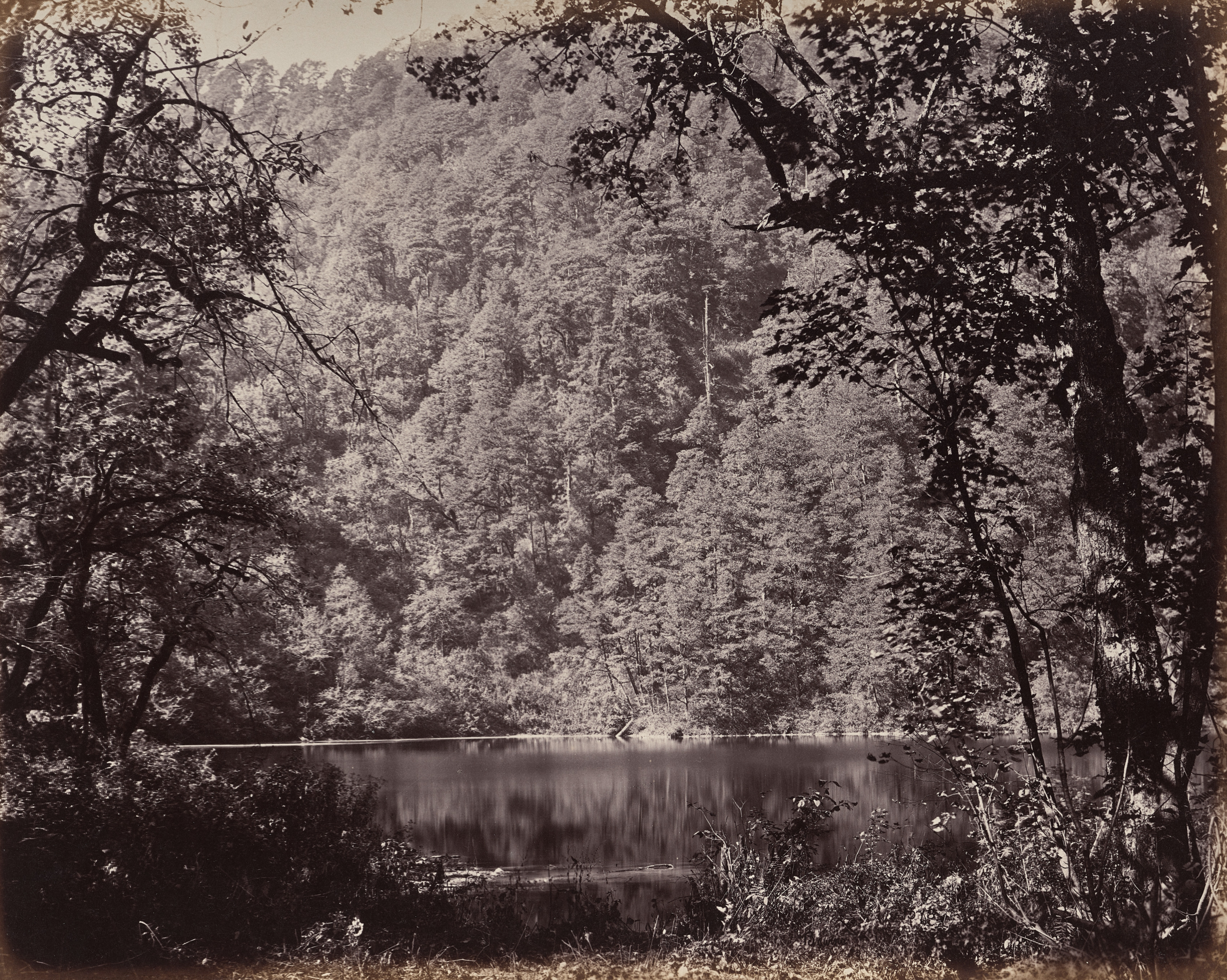 Samuel Bourne, The Upper Himmalayahs. The Dodee Tal in Lake