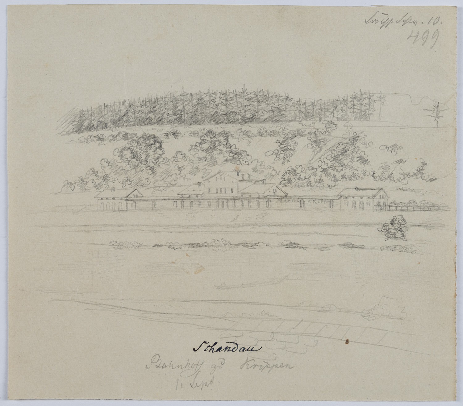 Rudolf Lutter, Schandau (Sächsische Schweiz): Bahnhof Krippen