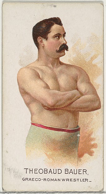 Allen & Ginter, Theobaud Bauer, Greco-Roman Wrestler, from World's Champions, Series 2 (N29) for Allen & Ginter Cigarettes