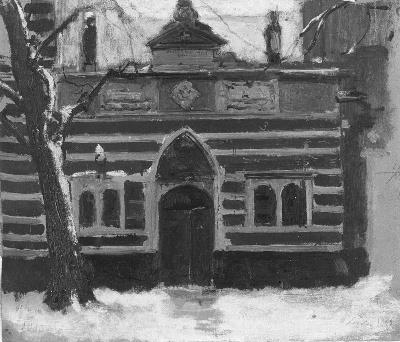 August Allebé, Poort te Leiden