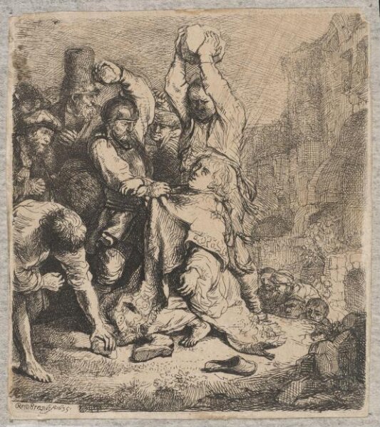 Rembrandt van Rijn, The Stoning of St. Stephen