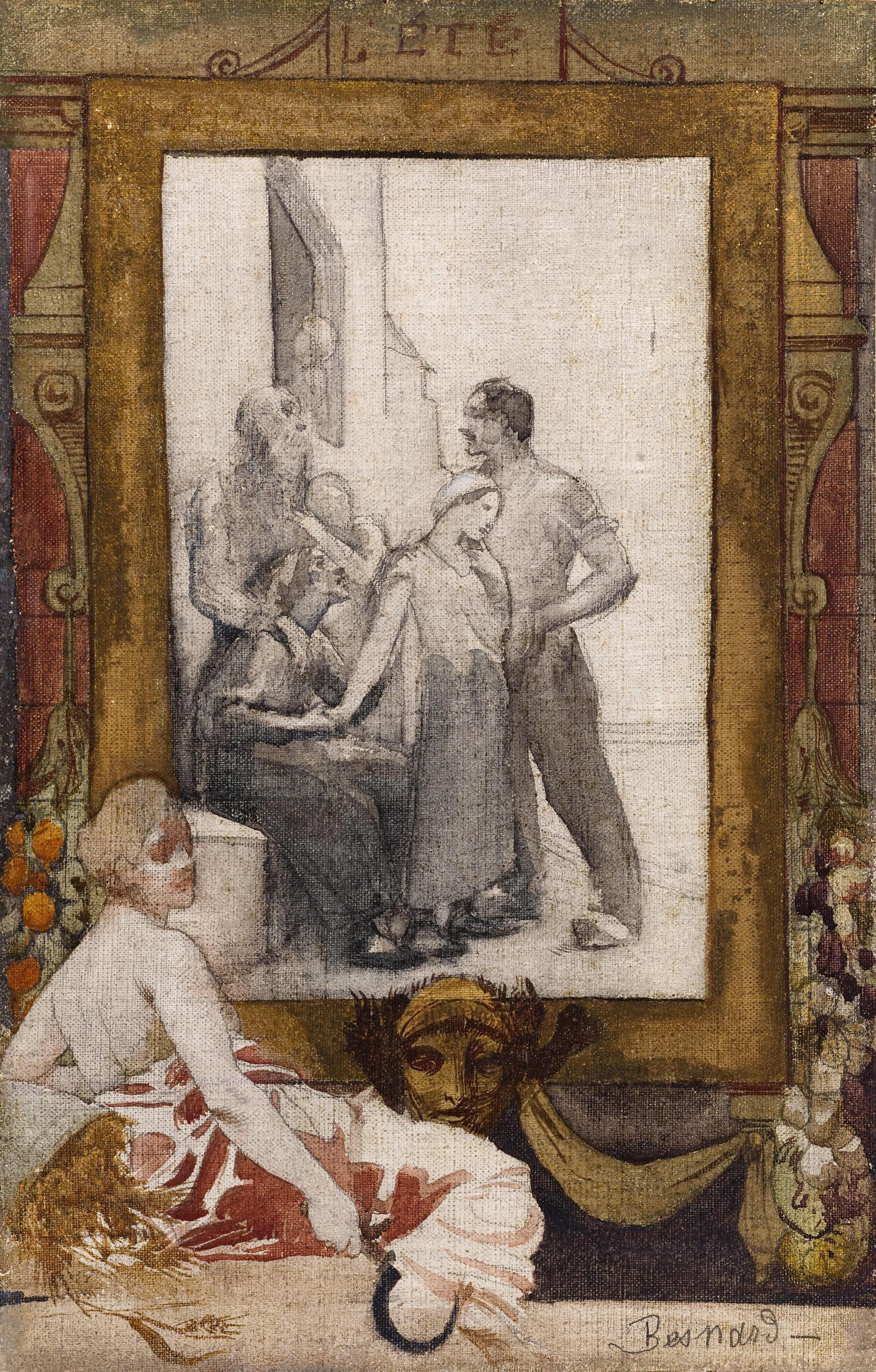 Albert Besnard, Esquisse pour la mairie du 19ème arrondissement de la Ville de Paris : L'Eté