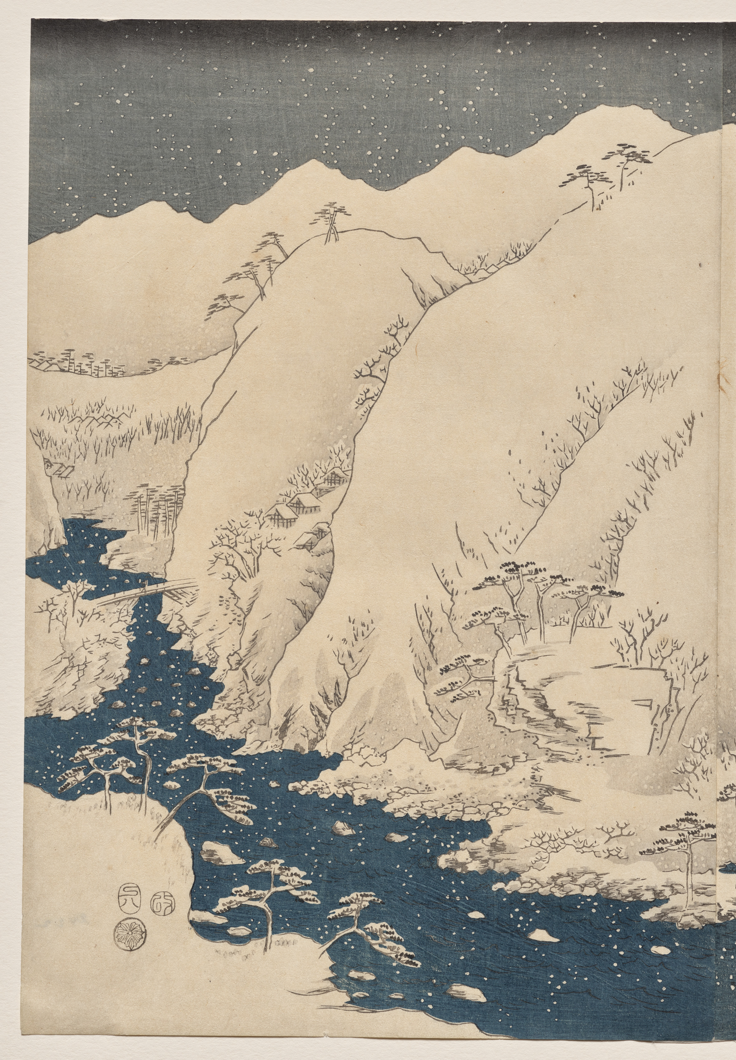 Utagawa Hiroshige, Mountain and River on the Kiso Road