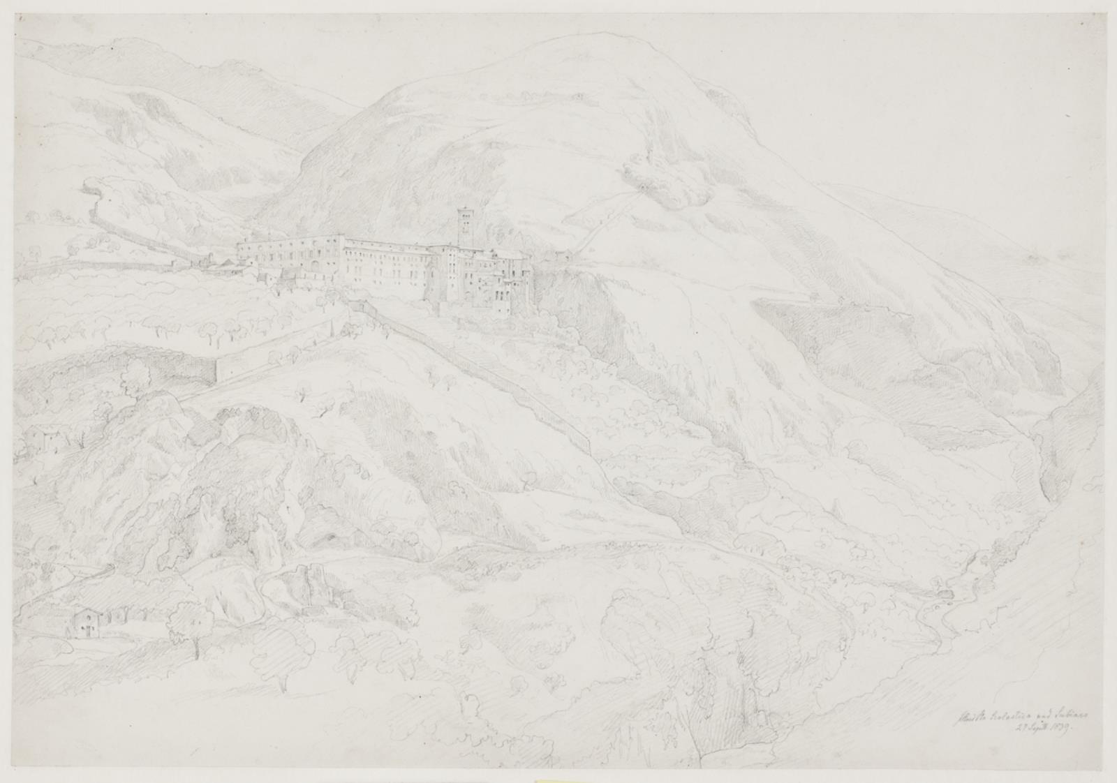 Jørgen Roed, Sta. Scolastica ved Subiaco 27 sept. 1839