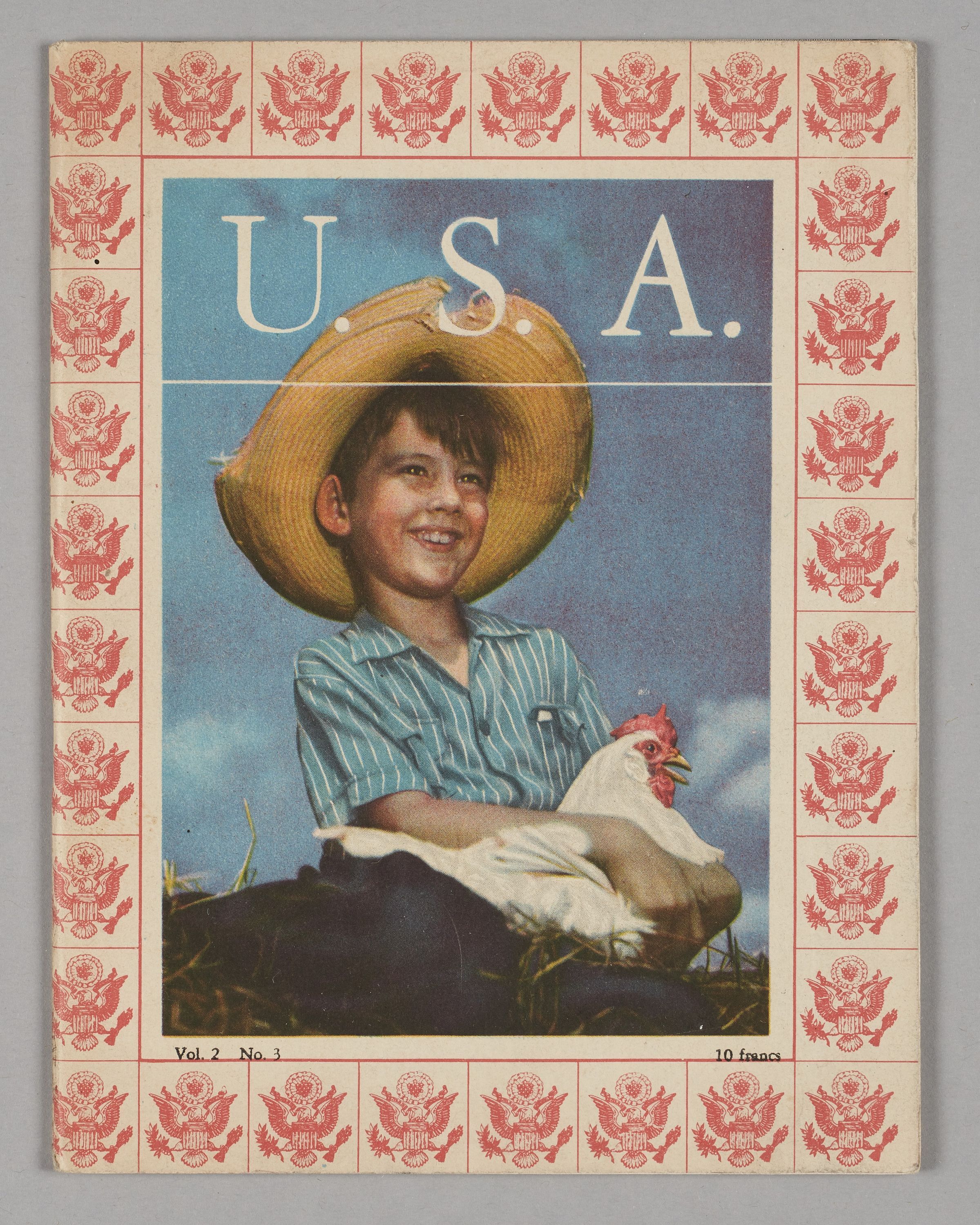Office d'information de Guerre des Etats-Unis, U.S.A. Vol. 2 No. 3 - Publié par l'Office d'Information de Guerre des EU - Portrait de l'Amérique et des Américains en temps de guerre (10 francs)