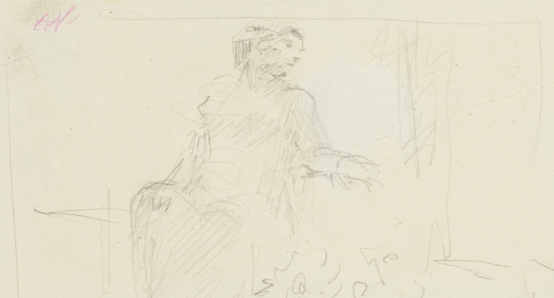 Ado (autor) Vabbe, seated woman
