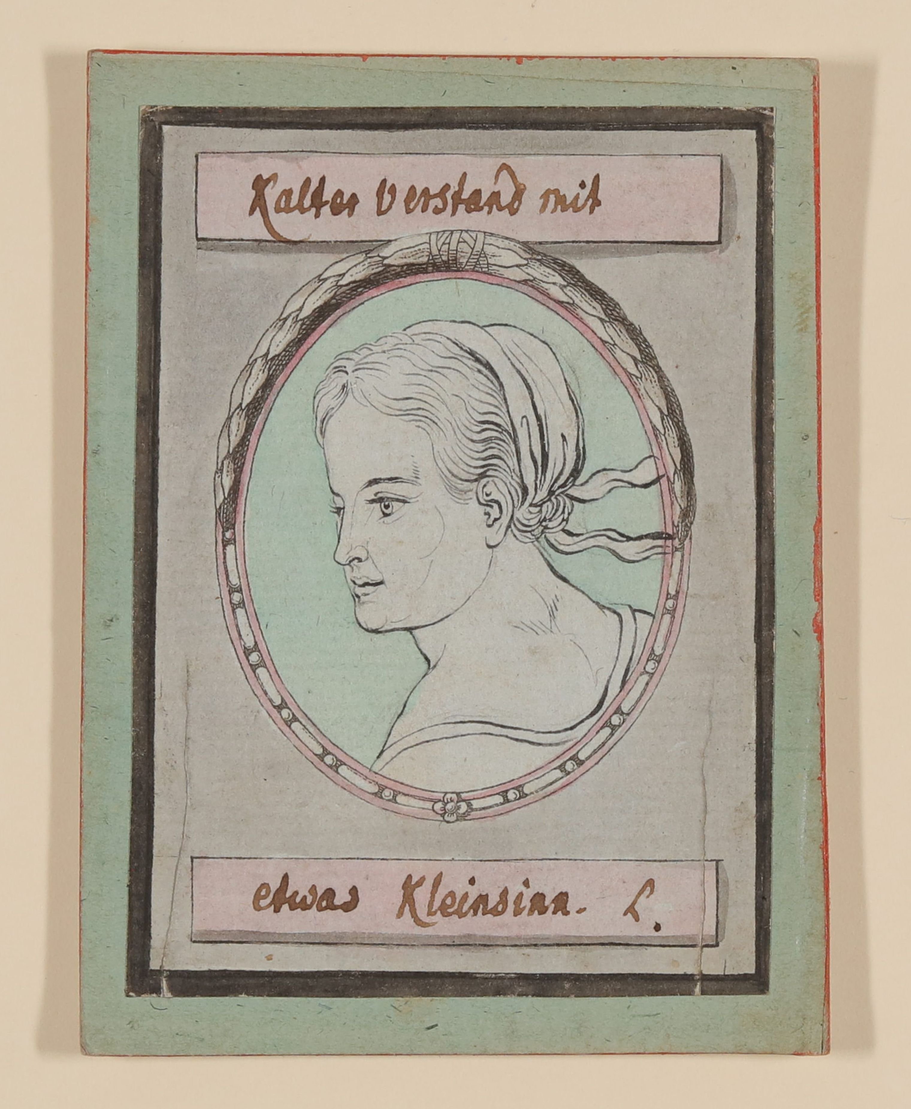 Johann Caspar Lavater, "Kalter Verstand mit etwas Kleinsinn" [Teil der Serie "Umrisse Koepfe"]