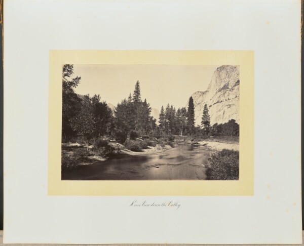 Carleton Watkins, River View down the Valley