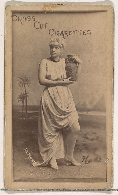 W. Duke, Sons & Co., Card Number 162, Elmore, from the Actors and Actresses series (N145-1) issued by Duke Sons & Co. to promote Cross Cut Cigarettes