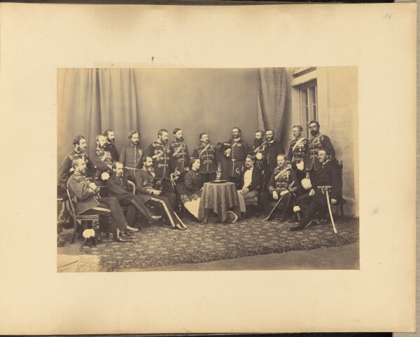 Unknown, [Group portrait of Sir William Mansfield, Lady Margaret Mansfield, and his staff]