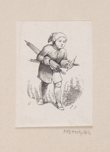H.P. Hansen, Illustration til "Ole Lukøie" i H.C. Andersen, "Eventyr og Historier", Bind 1