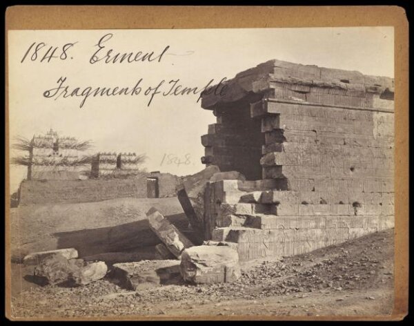 Francis Frith, Erment.  Fragments of Temple