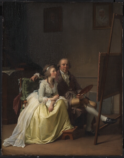 Jens Juel, Kunstneren og hans hustru Rosine, f. Dørschel
