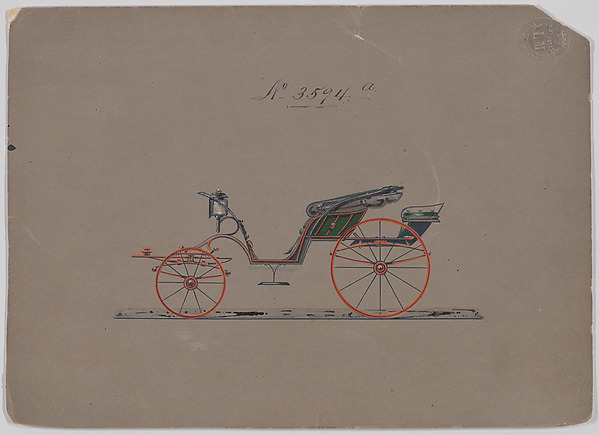 Brewster & Co., Design for Pony Phaeton, no. 3594a