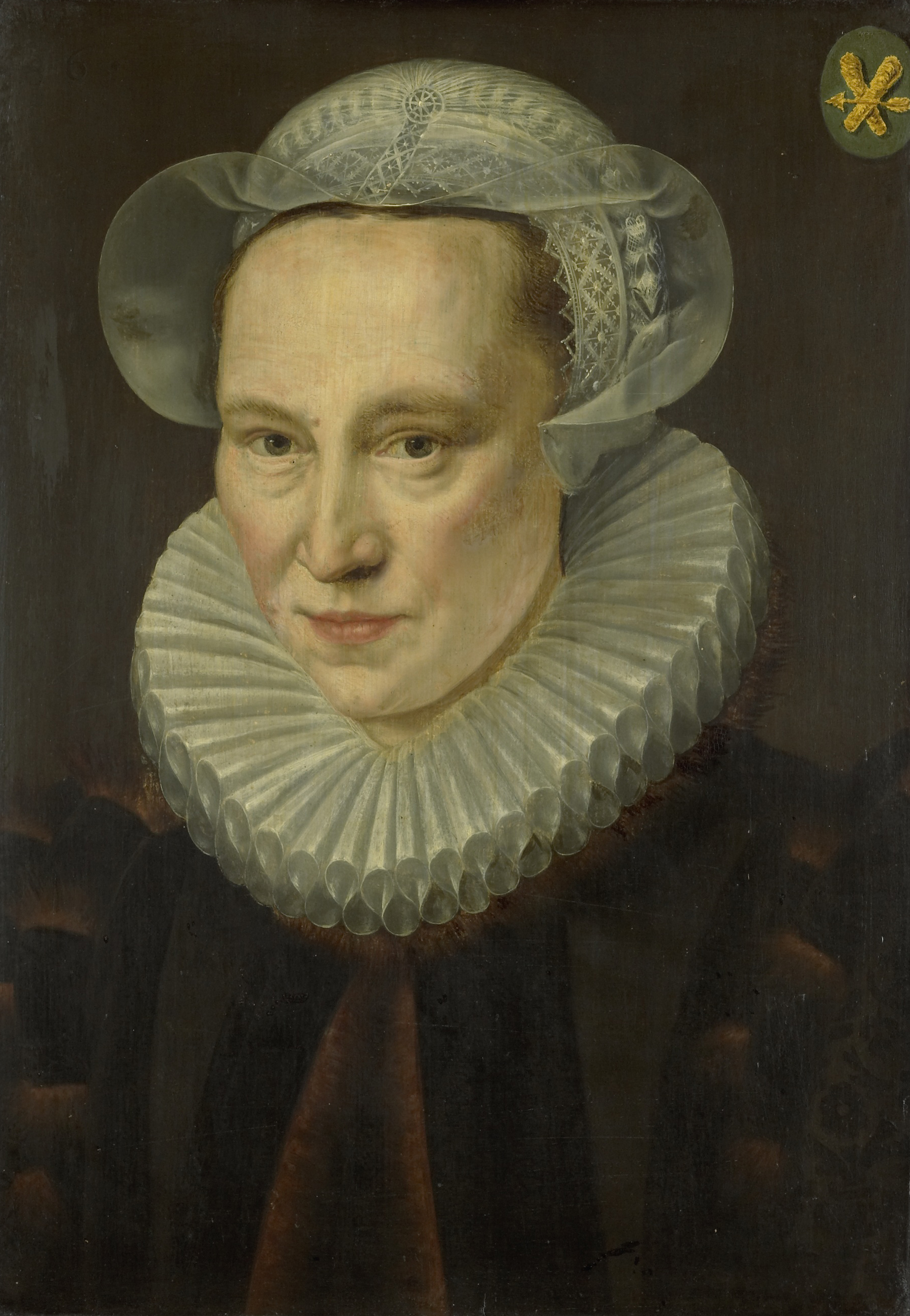 Adriaen Thomasz. Key, Portrait of Grietje Pietersdr Codde (d. 1607), wife of Jacob Bas