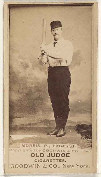 Goodwin & Company, Ed Morris, Pitcher, Pittsburgh, from the Old Judge series (N172) for Old Judge Cigarettes