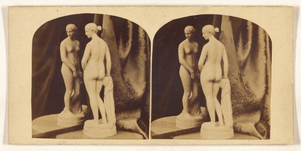 Unknown, [Unidentified sculpture of a female nude in front of a mirror]