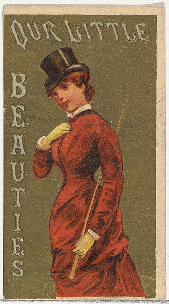 Allen & Ginter, From the Girls and Children series (N58) promoting Our Little Beauties Cigarettes for Allen & Ginter brand tobacco products