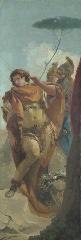 Giovanni Battista Tiepolo, Rinaldo turning in Shame from the Magic Shield