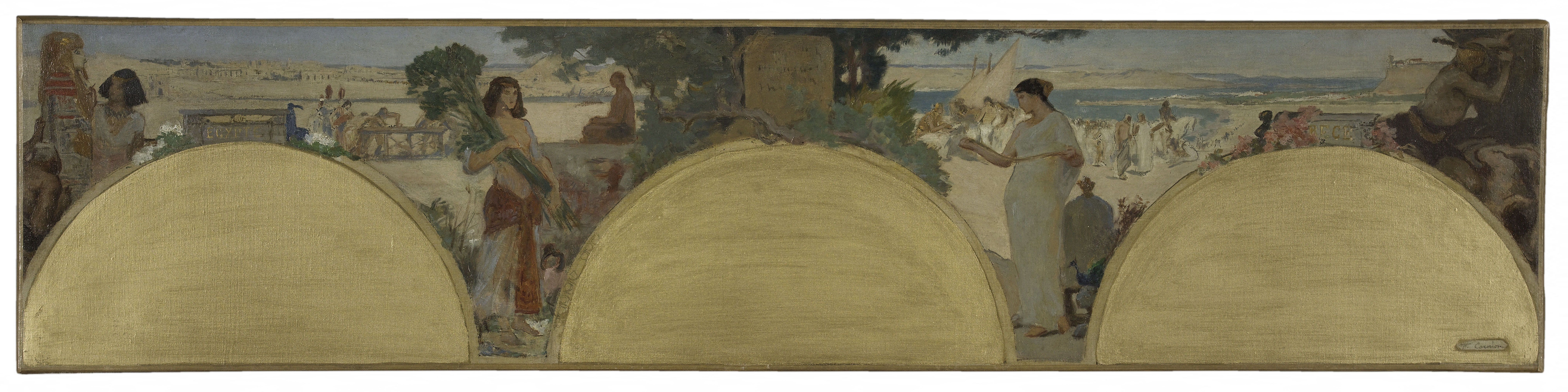 Fernand Cormon, Esquisse pour l'Hôtel de Ville de Paris : Histoire de l'écriture - les temps anciens