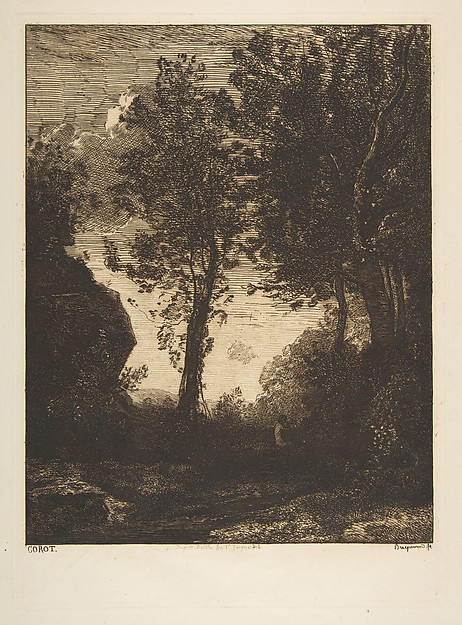 Félix Bracquemond, Coucher de soleil