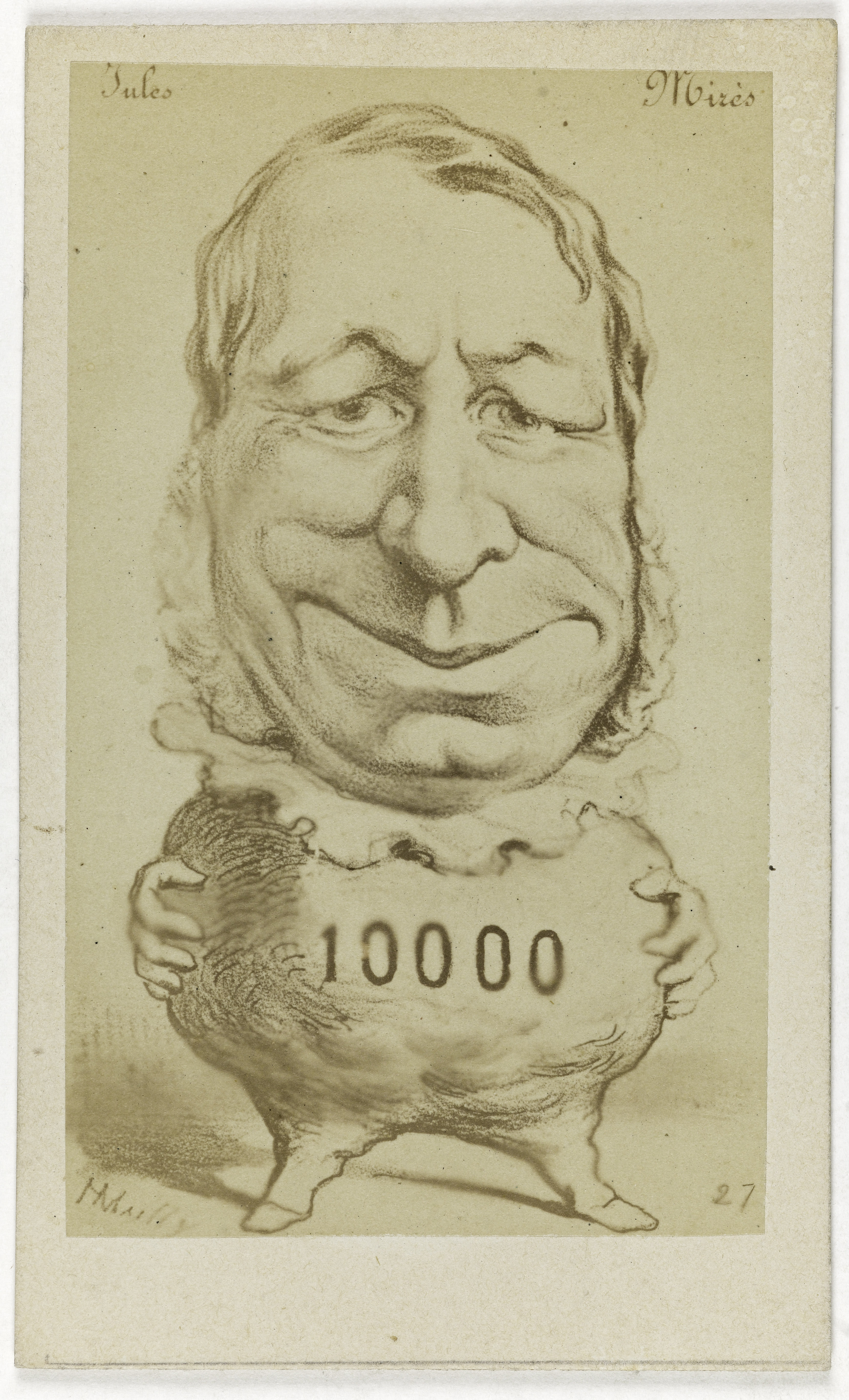 Anonyme, Portrait de Jules Isaac Mirès (1809-1871), banquier.
