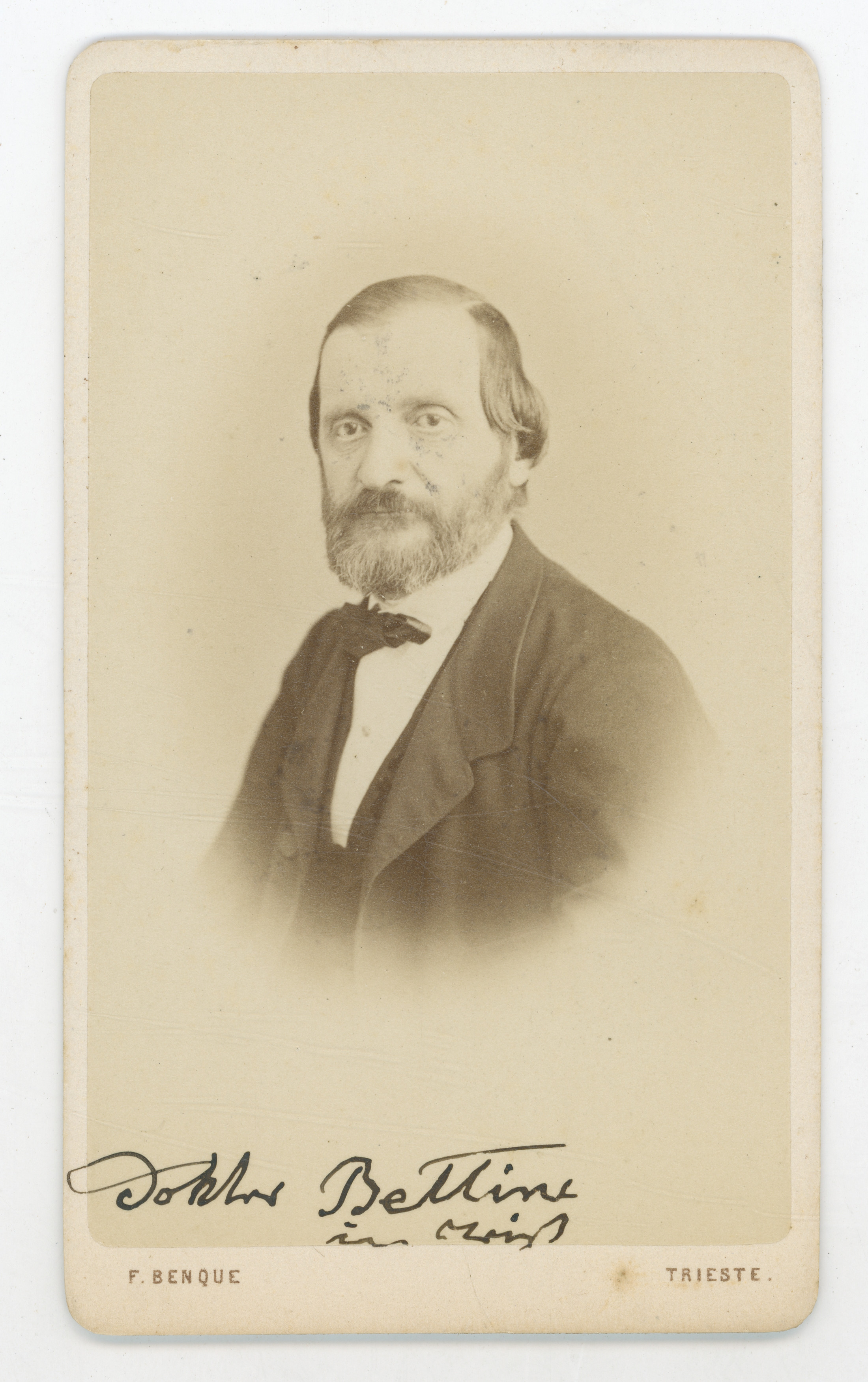 Franz (Francesco) (1841-03-12––1921-03-30) Benque, Doktor Bettini