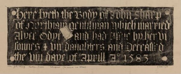 Unknown, John Sharp