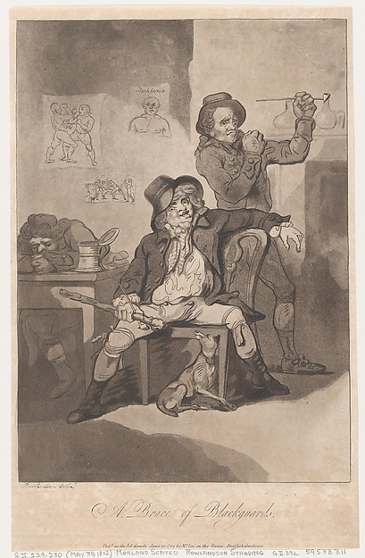 Thomas Rowlandson, A Brace of Blackguards