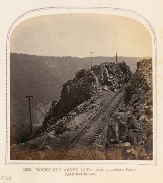 Thomas Houseworth, Rocky Cut Above Alta - And American River